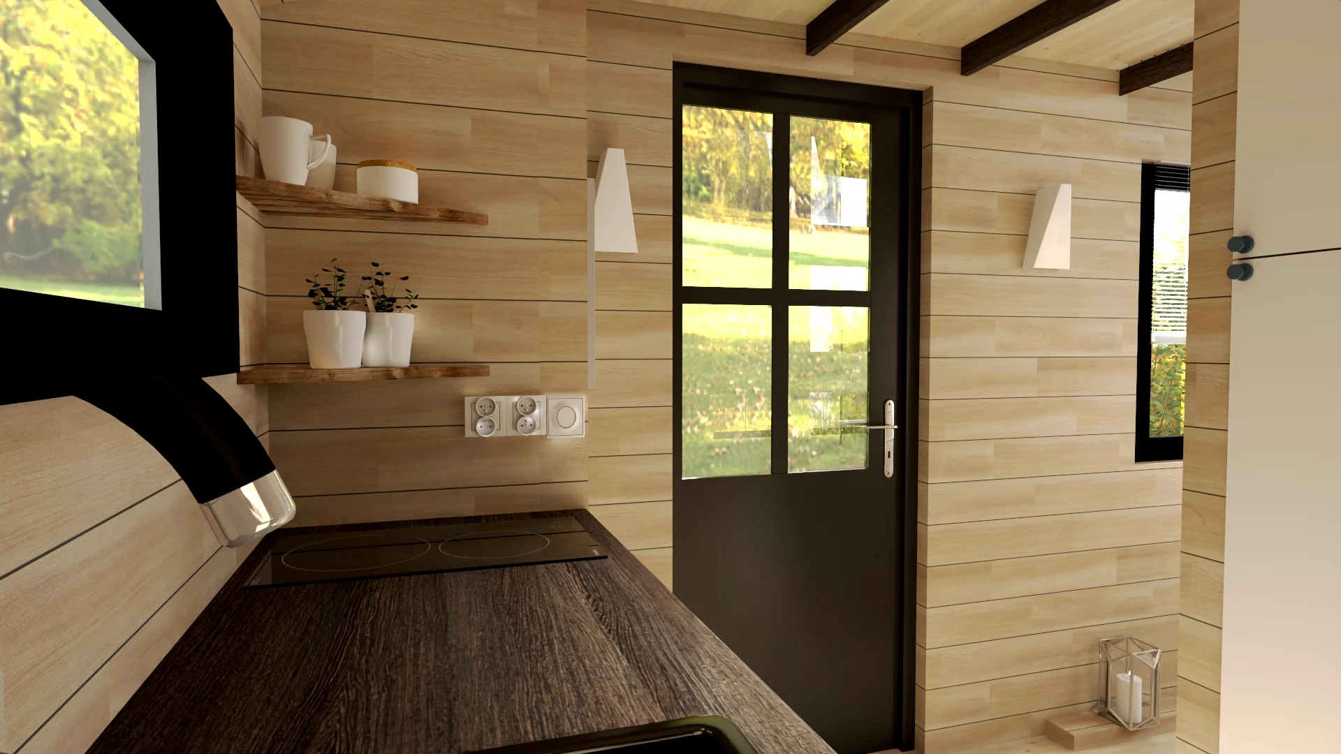 Modular, prefabricated, container house or land plot for sale. Photo 6.