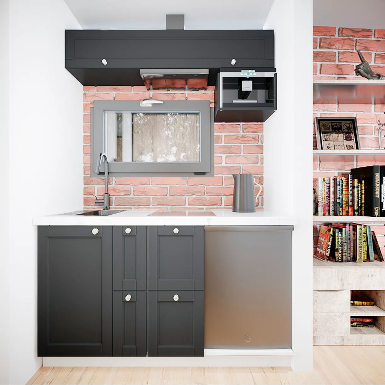 Modular, prefabricated, container house or land plot for sale. Photo 9.