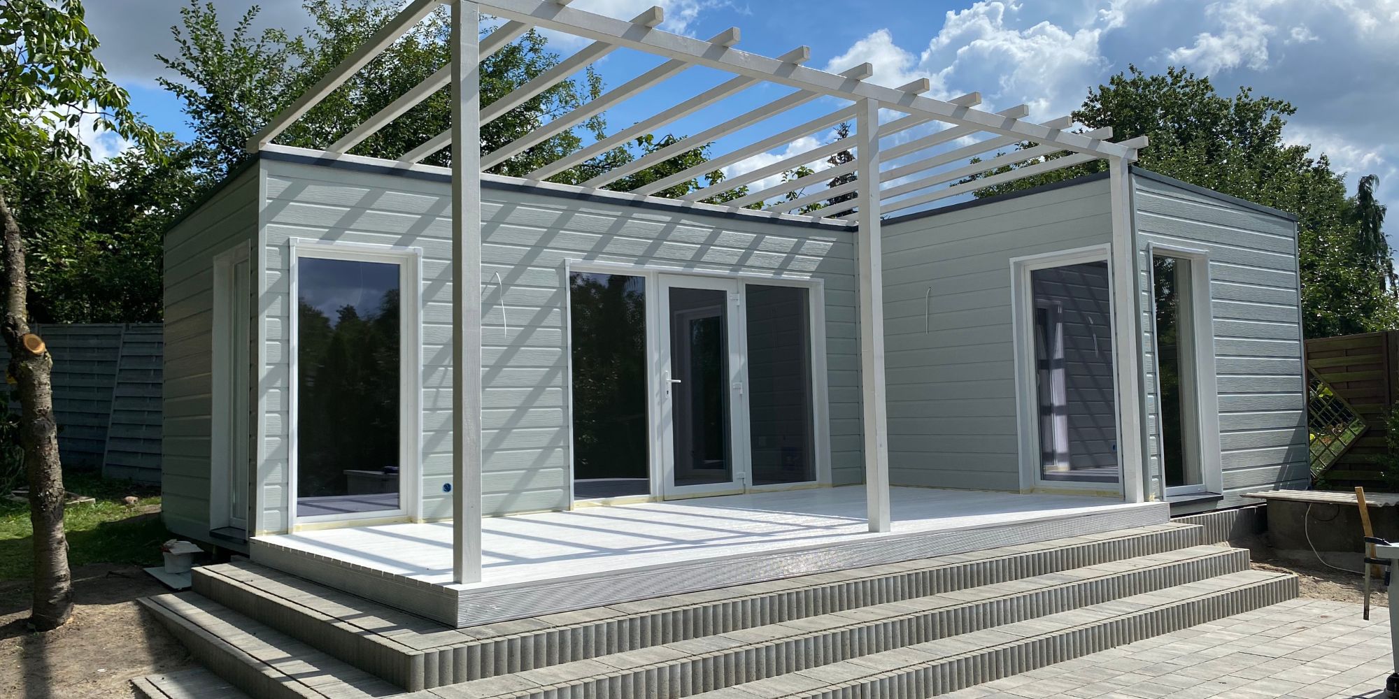 Modular, prefabricated, container house or land plot for sale. Photo 3.