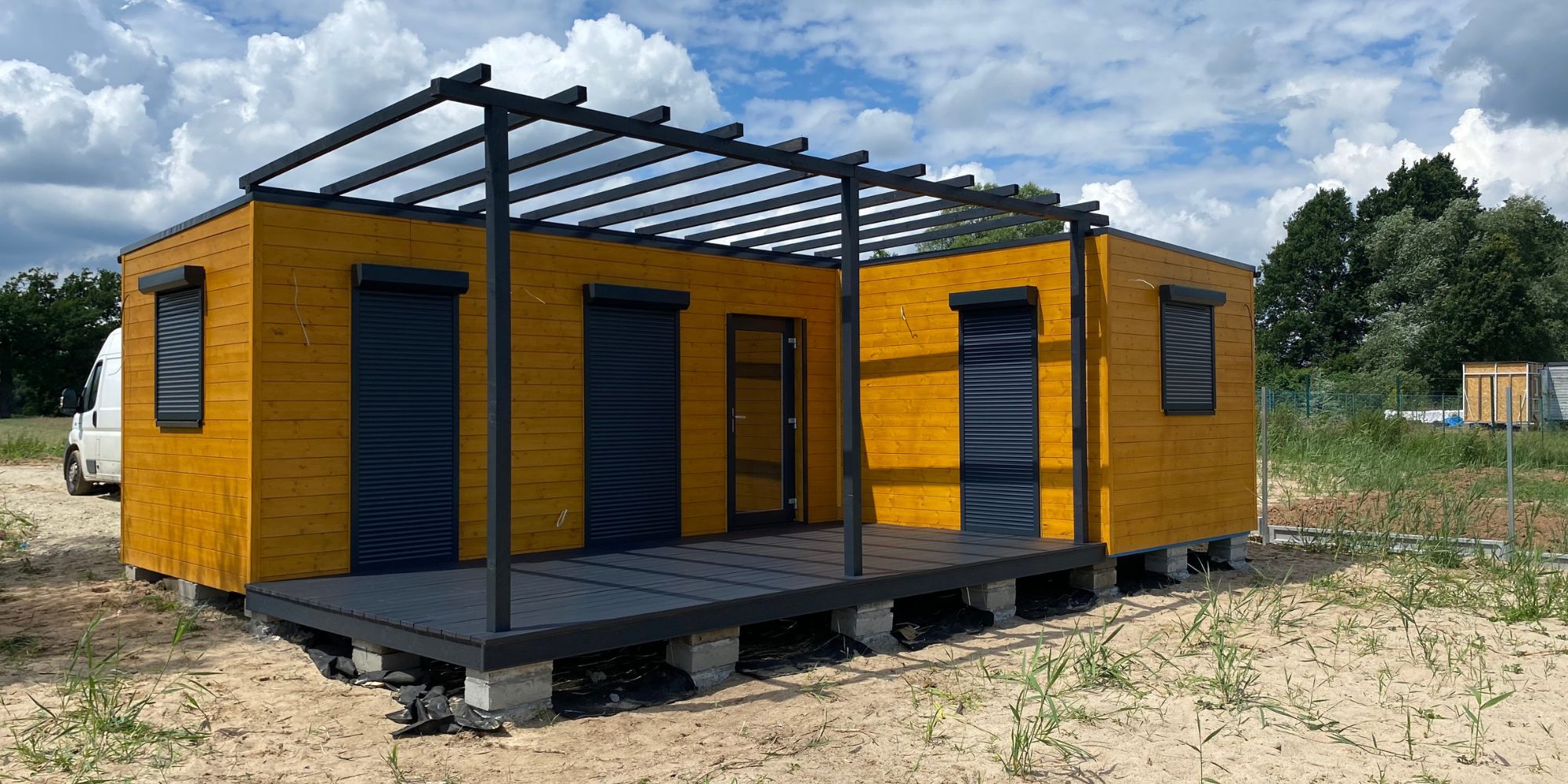 Modular, prefabricated, container house or land plot for sale. Photo 1.