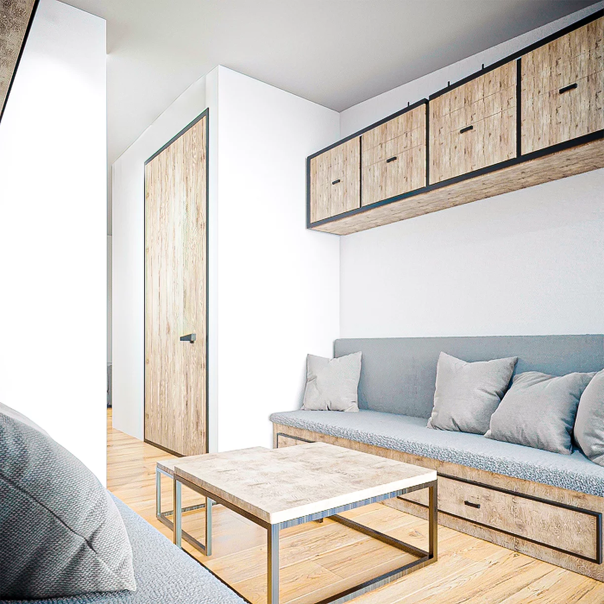 Modular, prefabricated, container house or land plot for sale. Photo 7.