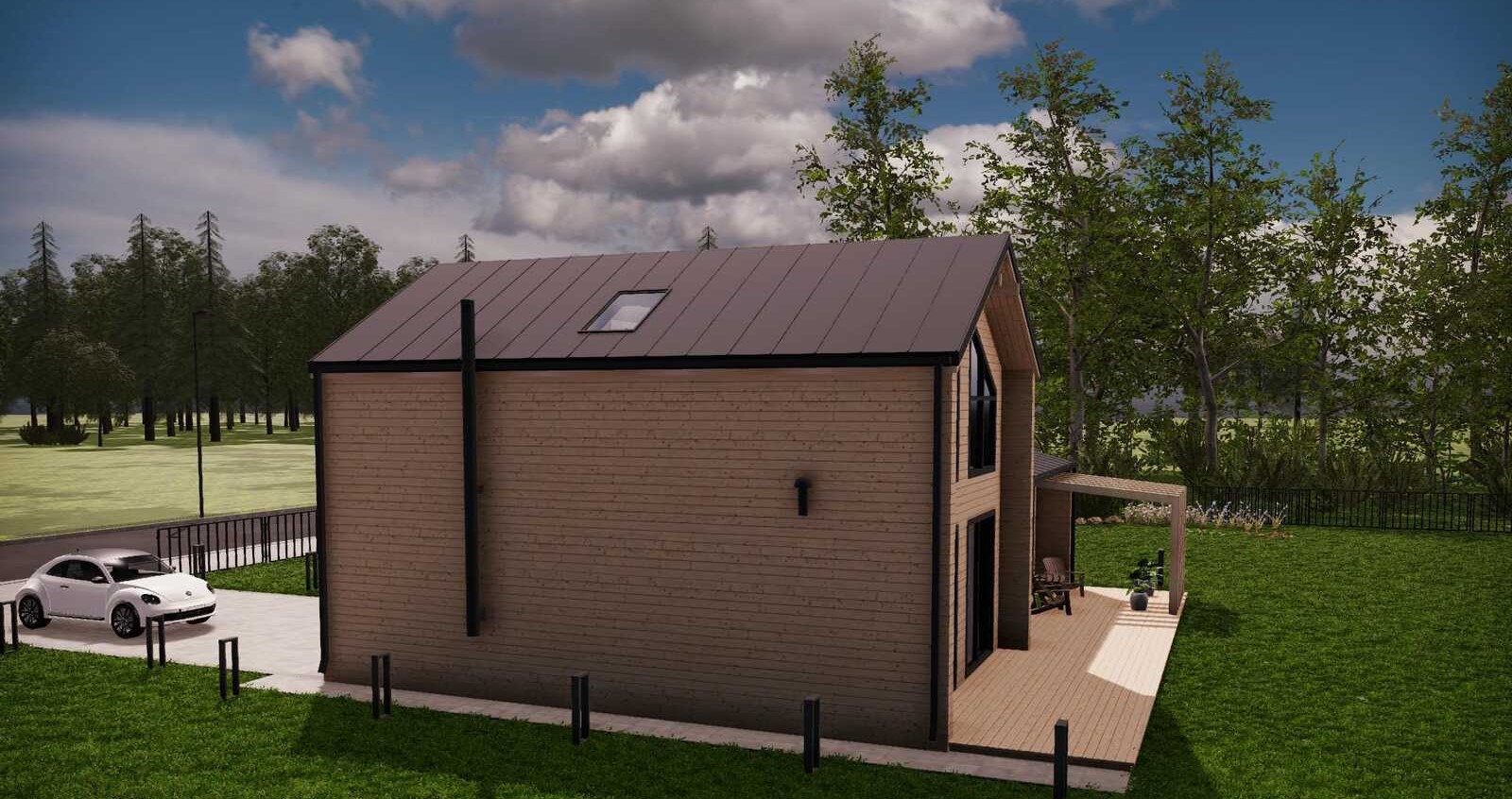 Modular, prefabricated, container house or land plot for sale. Photo 4.