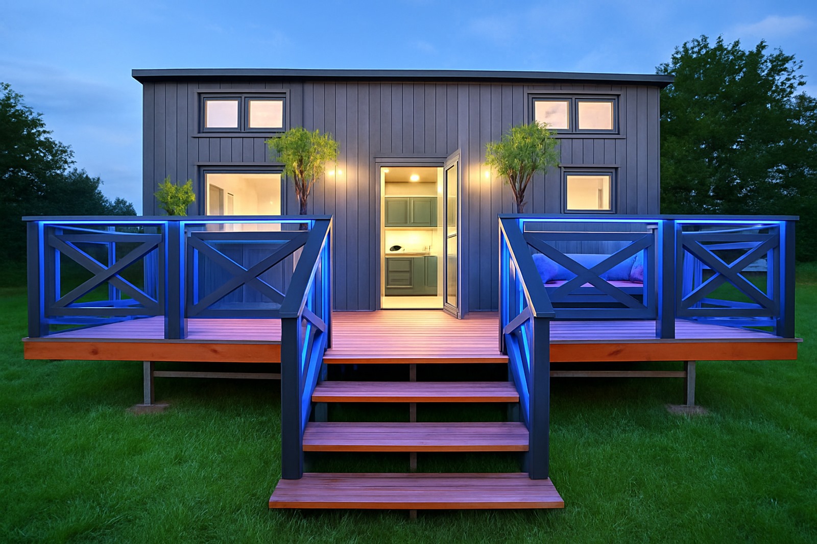 Modular, prefabricated, container house or land plot for sale. Photo 2.