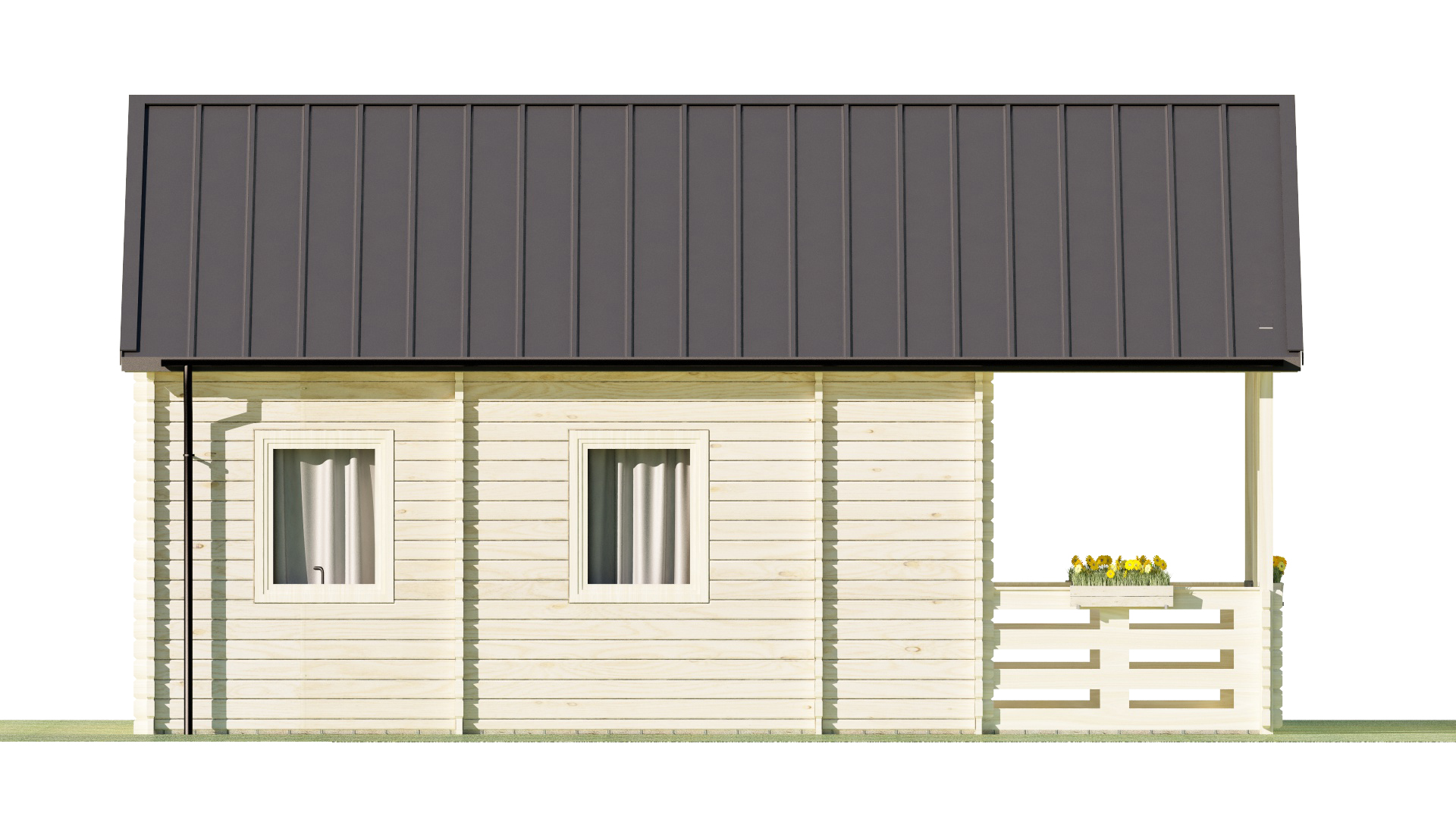 Modular, prefabricated, container house or land plot for sale. Photo 7.