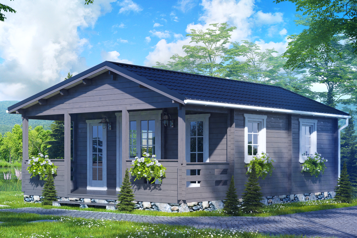 Modular, prefabricated, container house or land plot for sale. Photo 1.