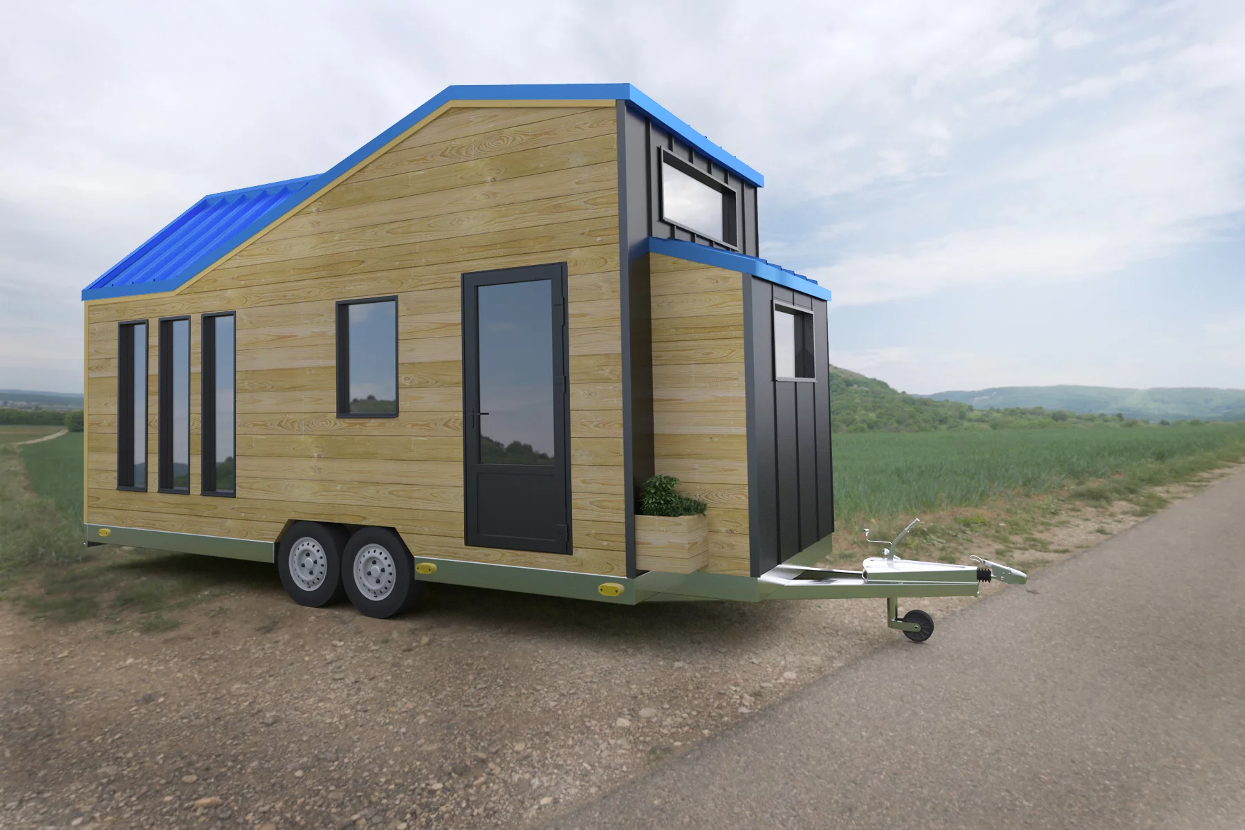 Modular, prefabricated, container house or land plot for sale. Photo 1.