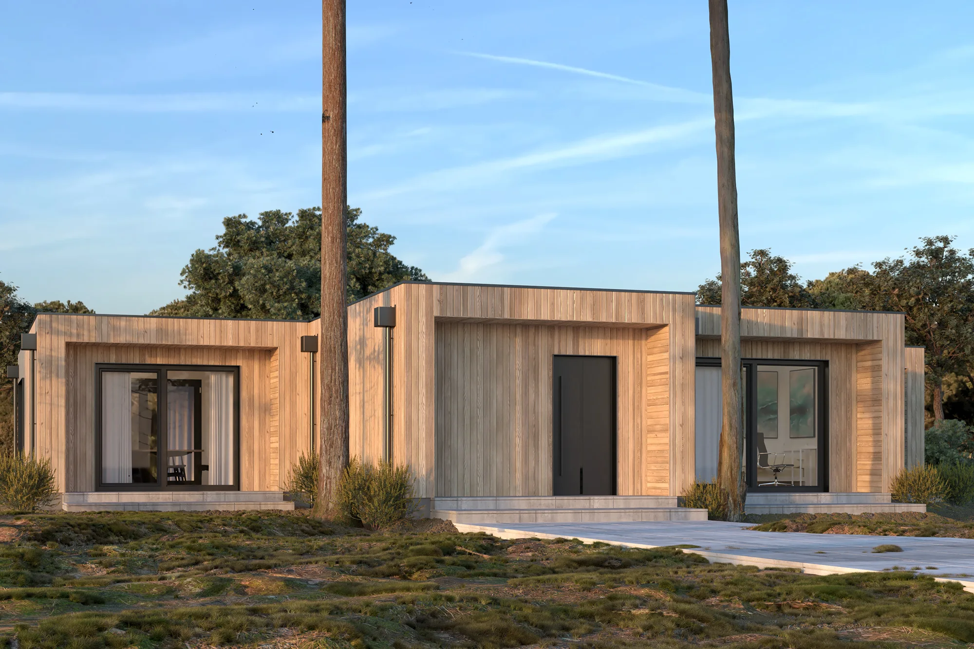 Modular, prefabricated, container house or land plot for sale. Photo 1.