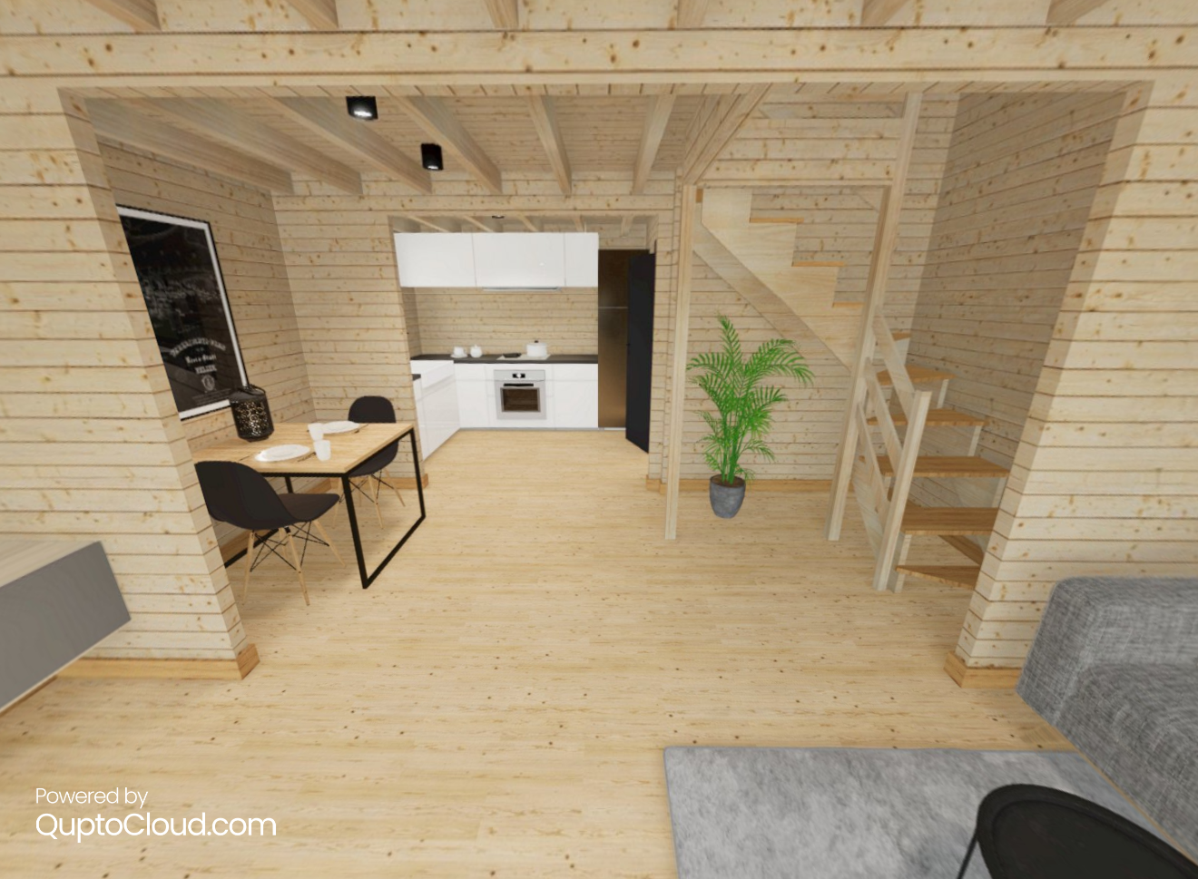 Modular, prefabricated, container house or land plot for sale. Photo 7.