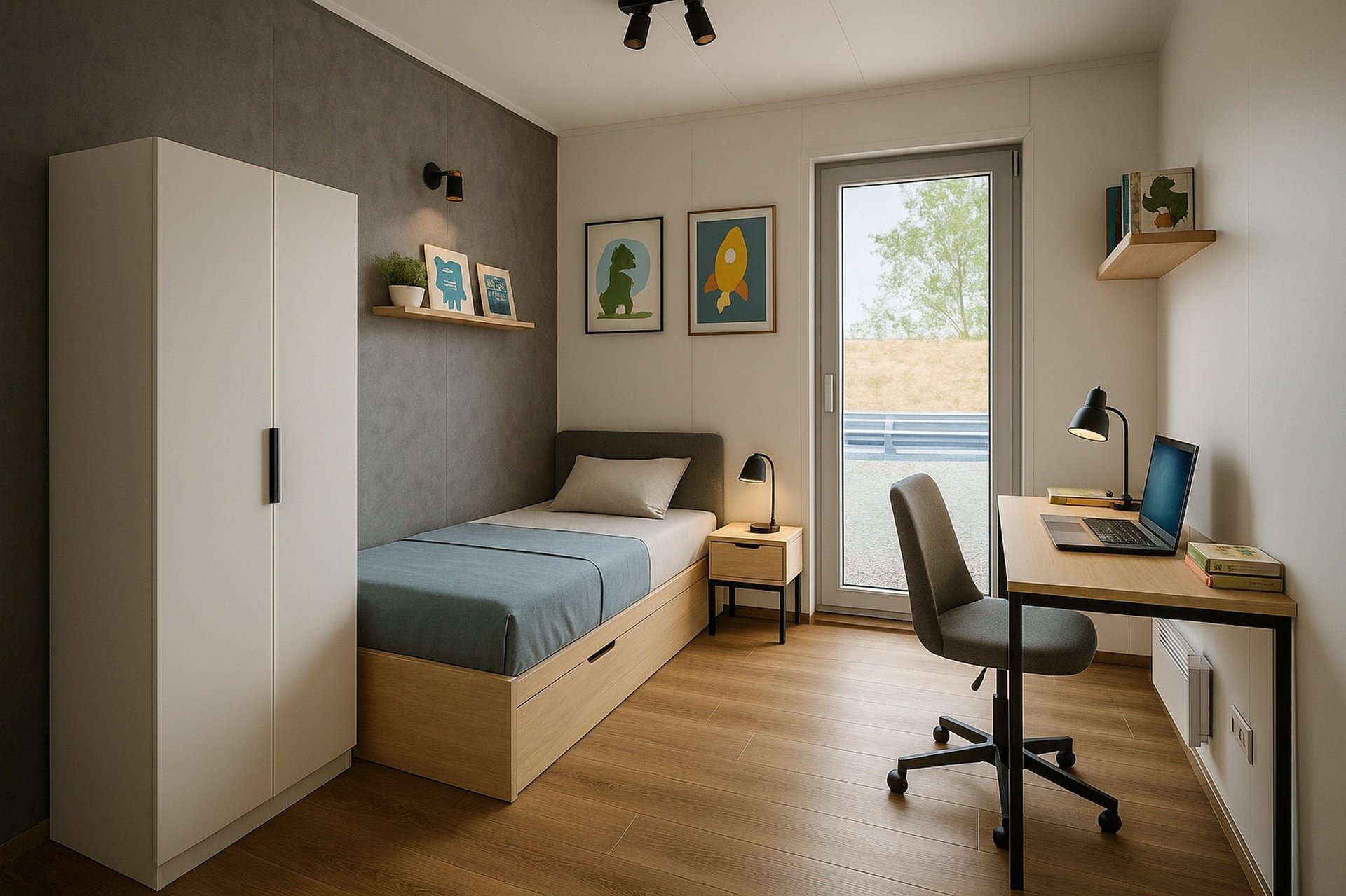 Modular, prefabricated, container house or land plot for sale. Photo 5.