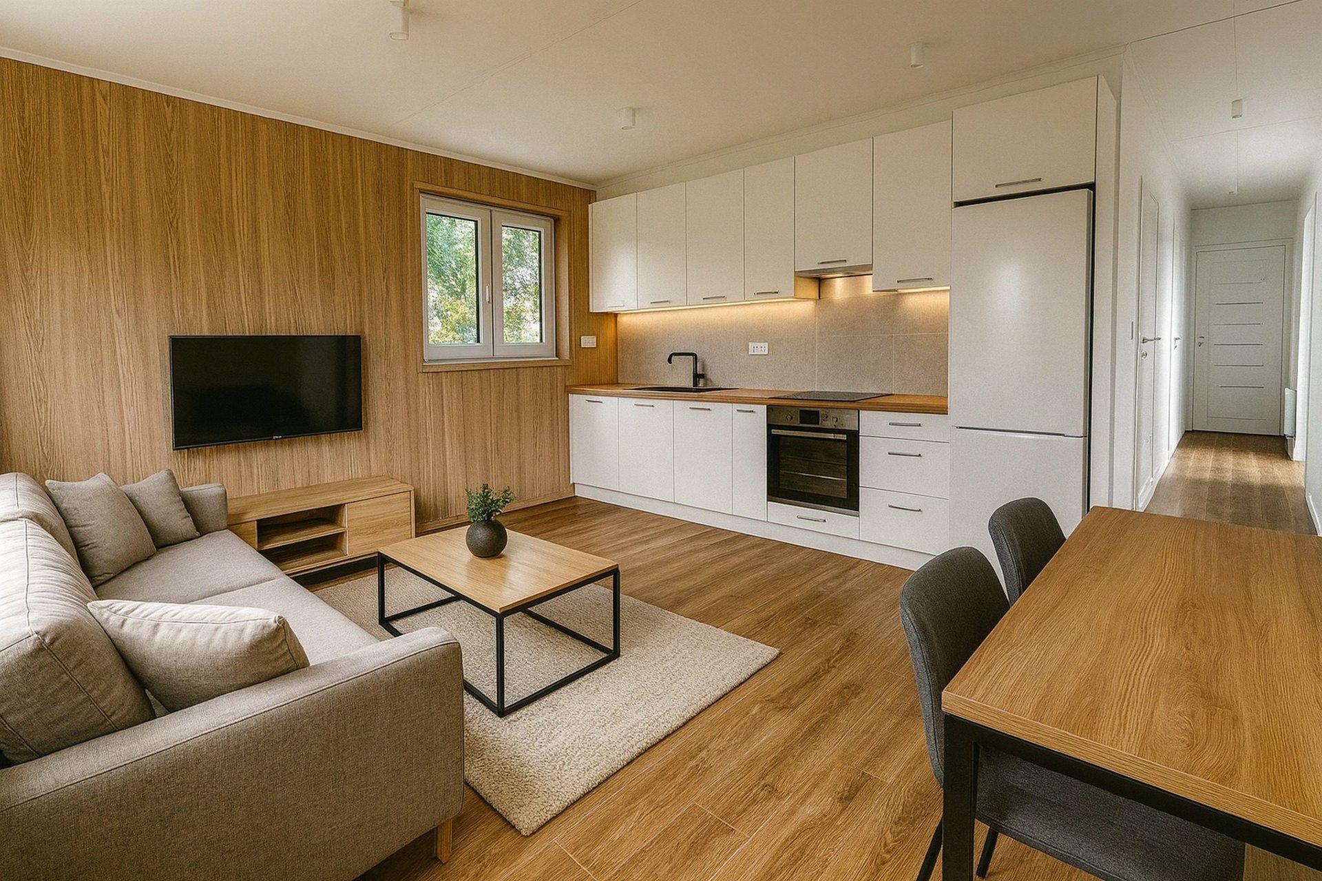 Modular, prefabricated, container house or land plot for sale. Photo 7.