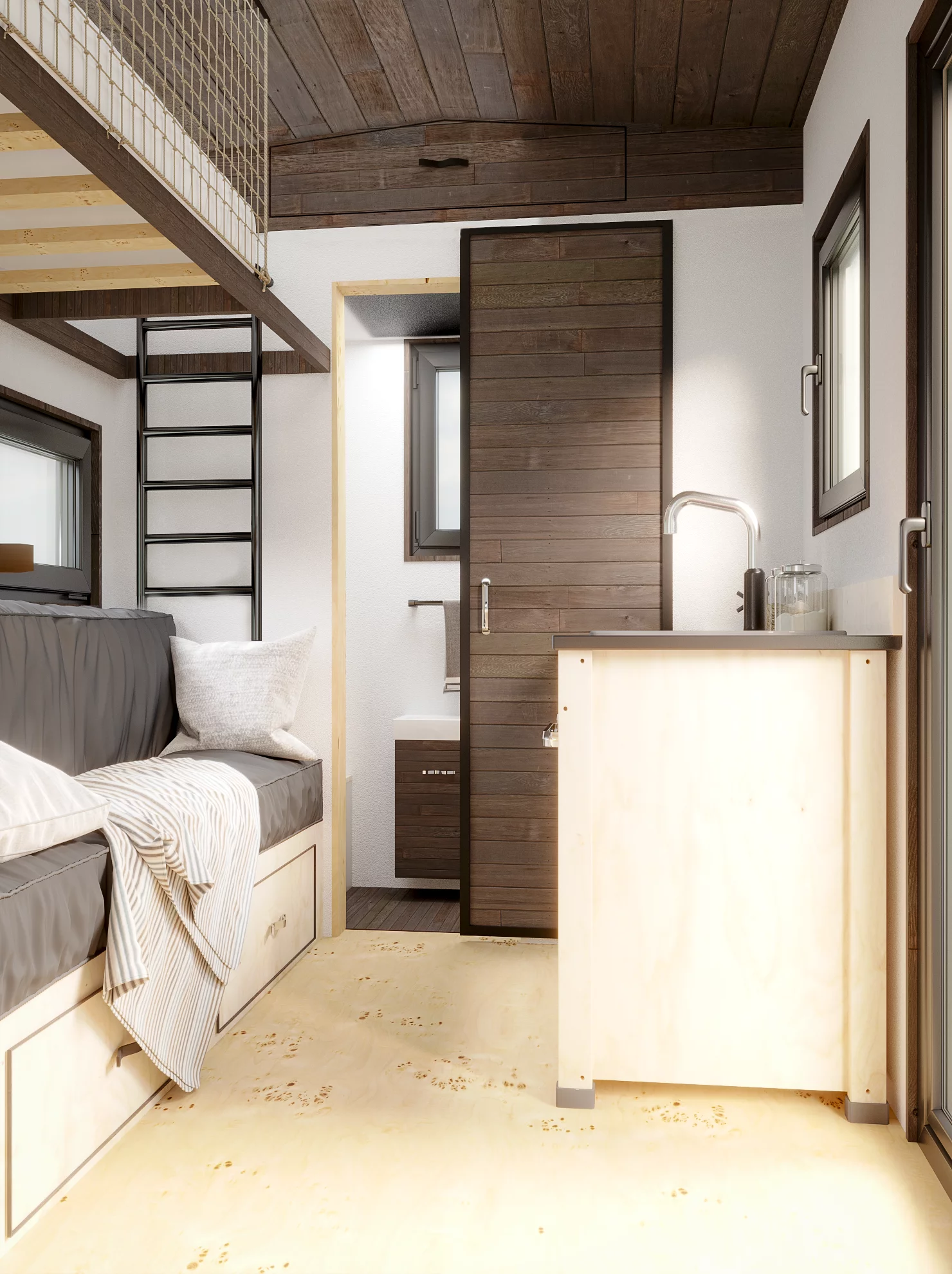 Modular, prefabricated, container house or land plot for sale. Photo 6.