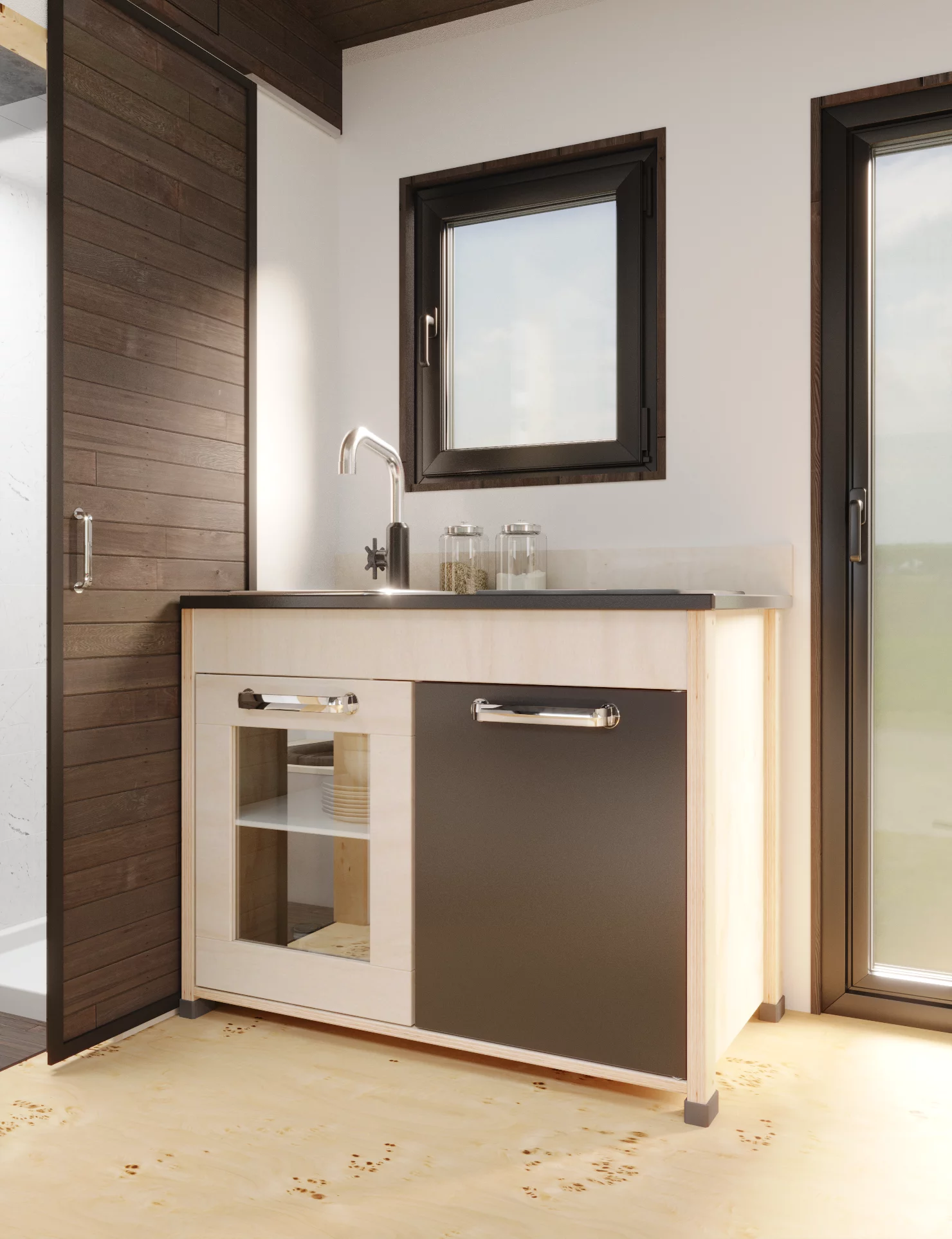 Modular, prefabricated, container house or land plot for sale. Photo 10.