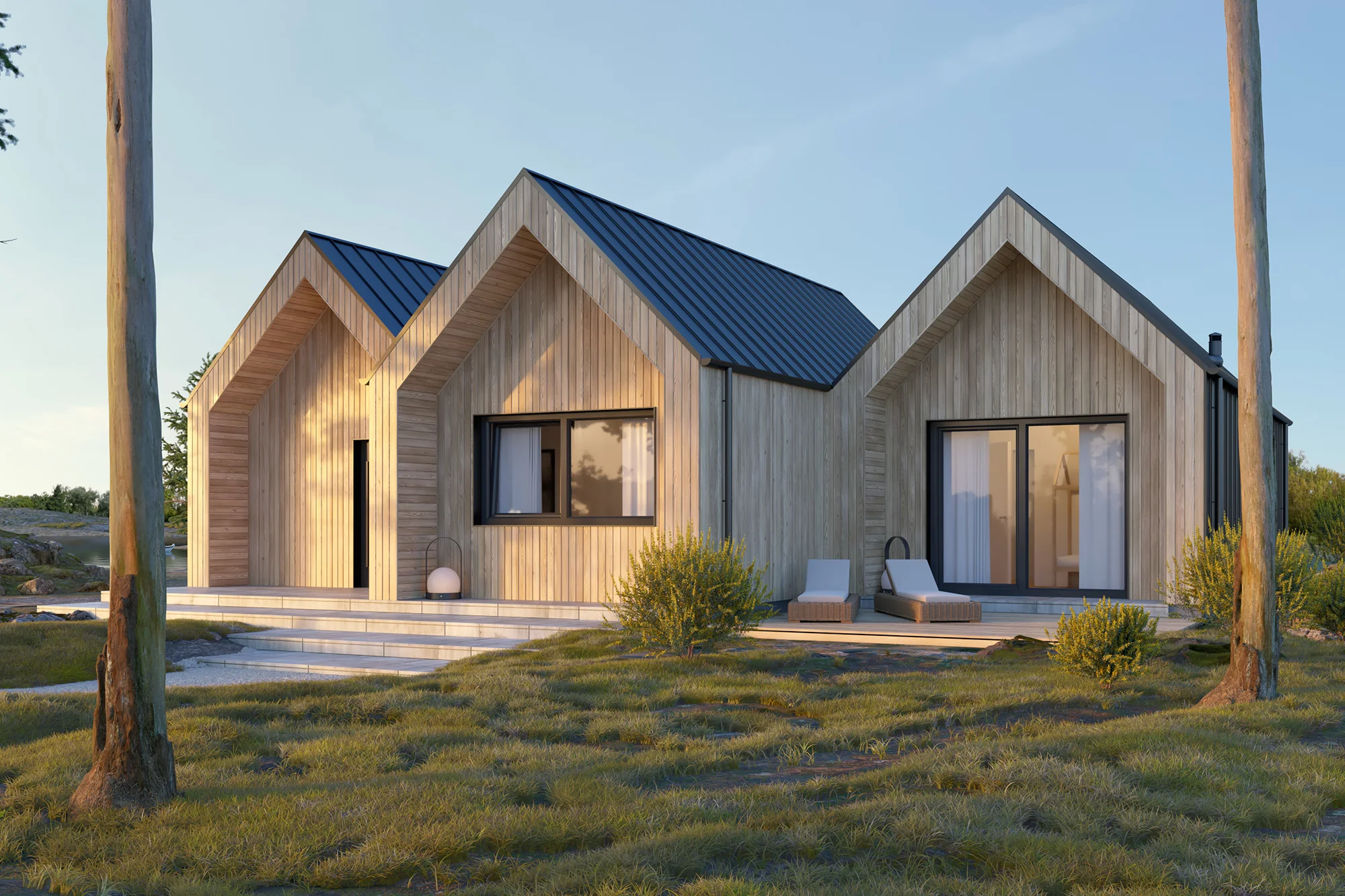 Modular, prefabricated, container house or land plot for sale. Photo 1.